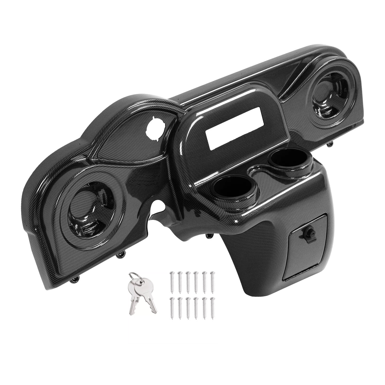 For EZGO RXV 08-up Golf Cart Carbon Fiber Style Radio & Speaker Dash Cover