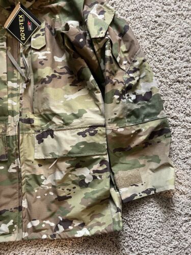 US Army Goretex APECS Cold Wet Weather Jacket OCP Multicam Small Regular - Picture 4 of 7