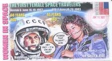 Coverscape Computer Designed 60th Anniversary First Woman In Space Event Cover