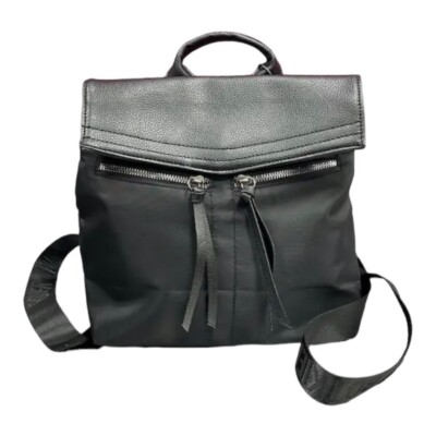 NWOT Botkier New York black backpack purse Botkier New York Black Nylon Faux Leather | Mercari main image 4
