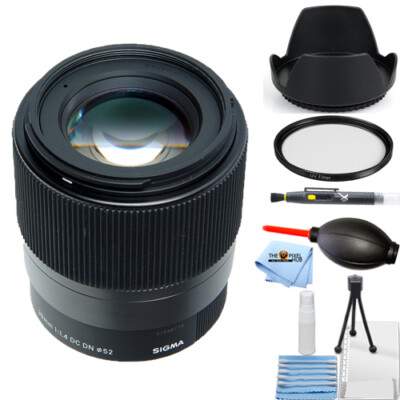 Sigma 30mm F/1.4 Dc Dn Moderne Objektiv für Micro Vier Drittel - 7PC Bündel