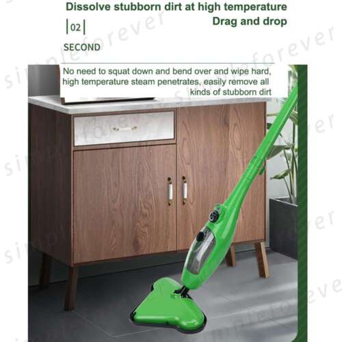 5 in1 Steam Cleaner Mop Water Handheld Floor Cleaning Multi-Purpose 1300W Light - Picture 11 of 12