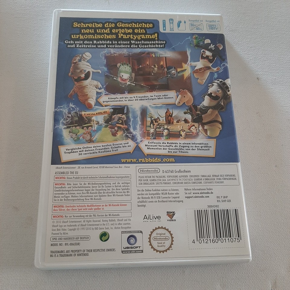 Raving Rabbids: The Mad Time Travel (Nintendo Wii, 2011) | eBay
