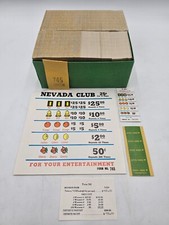 Tarjetas Pull Tab de Casino Nevada Club de colección. SELLADO!!!!