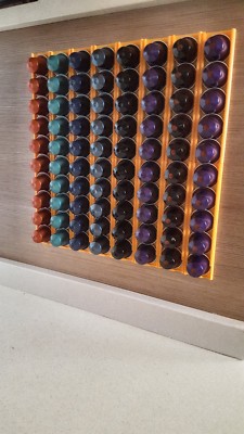 Dispensador capsulas Nespresso (organizador). Para pegar en pared. | eBay