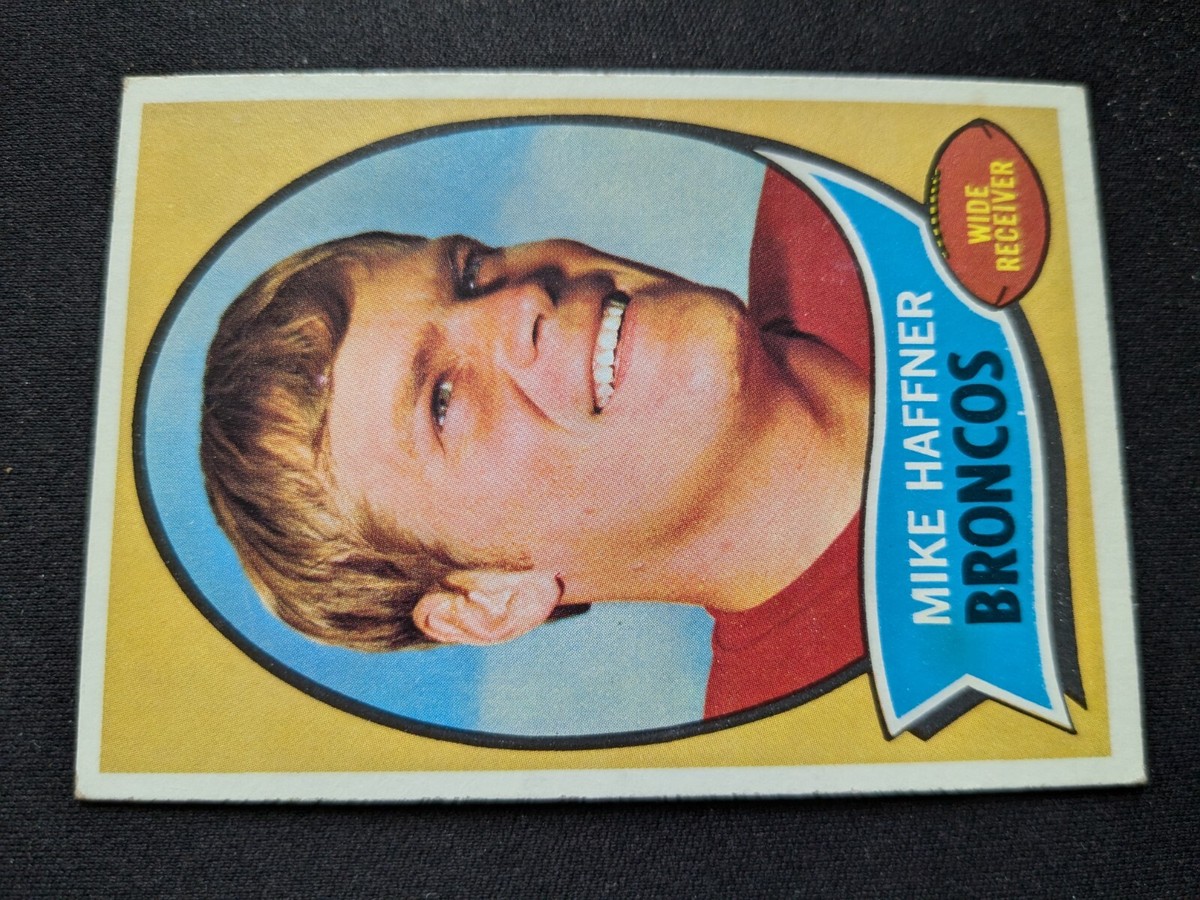 1970 Topps Football Card # 14 Mike Haffner RC - Denver Broncos (EX