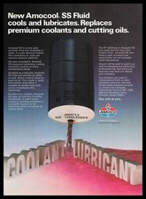 1976 AMOCO Oil Chicago Illinois SS Fluid Coolant Lubricant Barrel Print Ad