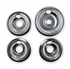 Chrome Drip Pans Replacement for Range Kleen 10124XZ Whirlpool W10196405 W101964