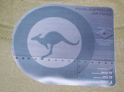 RAAF GREY ROUNDAL- COMPUTER MOUSE MAT OR PLACE MAT ROYAL AUSTRALIAN AIR ...