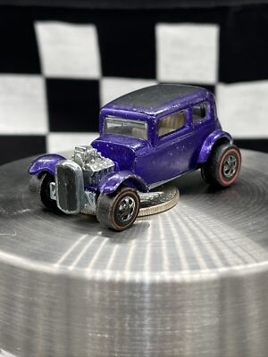 Vintage Hot Wheels Redline Classic 32 Ford Vicky - Purple - White Int., Exc.