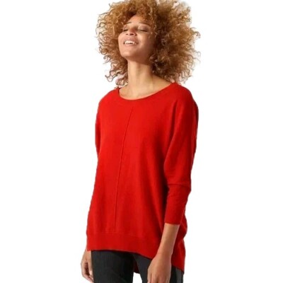 BN Long Length Jigsaw Button Back Jumper, Lambswool, Cashmere Size M  UK