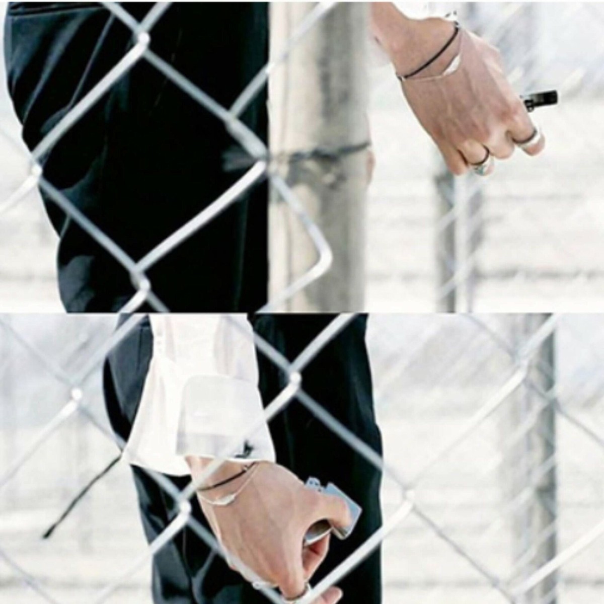 KPOP Idol BTS V Taehyung Silver Leaf Chain Bracelet | eBay