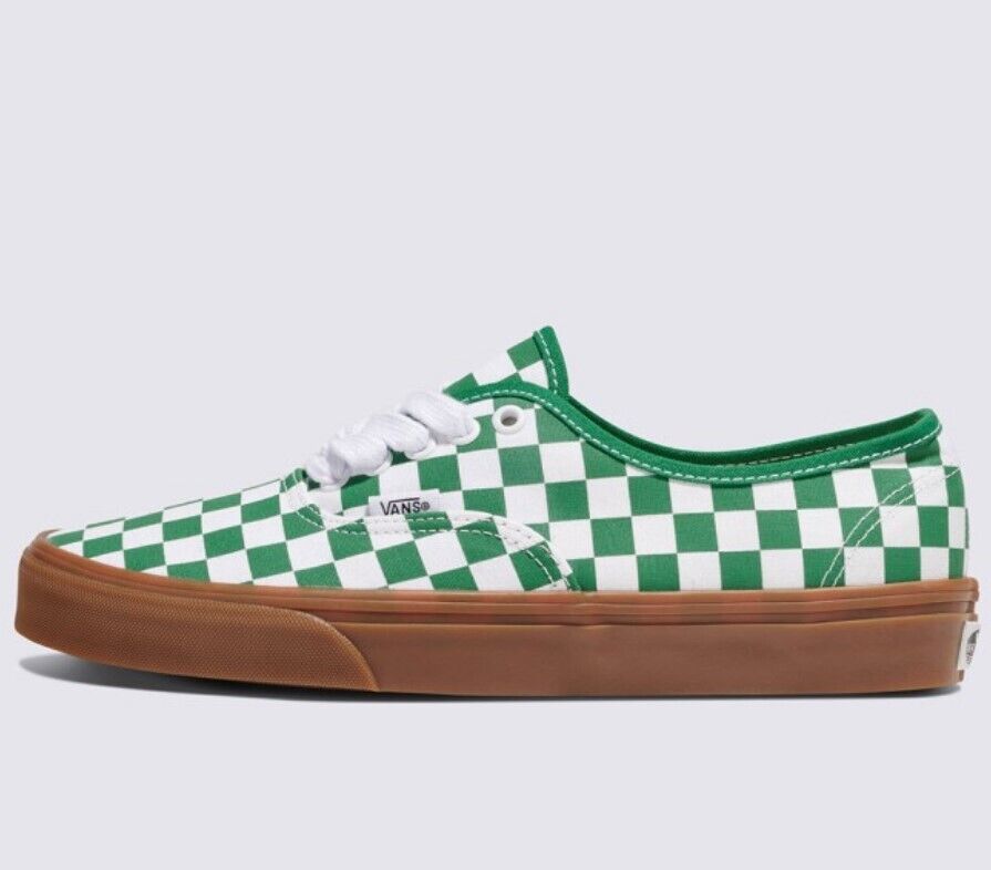 VANS Authentic Fat Lace Checker GREEN men's shoes VANS Authentic Fat Lace Checker GREEN men's shoes