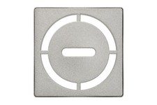 Schluter Systems KERDI-DRAIN Pure 4" Grate Kit Stone Grey KDIF4GRKTSSGD8