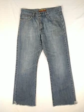 Bergamo New York Blue Jeans (Men Size 32x30) Cut-Off Cuffs