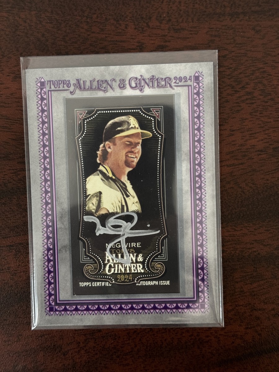 2024 Topps Allen & Ginter X Mark McGwire Silver Ink /25 Auto | eBay