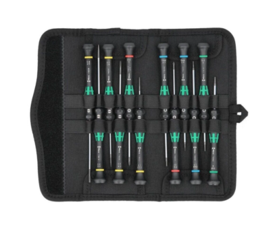 小物 Mos Wera 073675 Kraftform 12 Piece Micro Precision,Slot,Hex,Torx