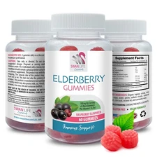 Elderberry infusion - ELDERBERRY GUMMIES - Simple boost 1 Bottles 60 Gummies