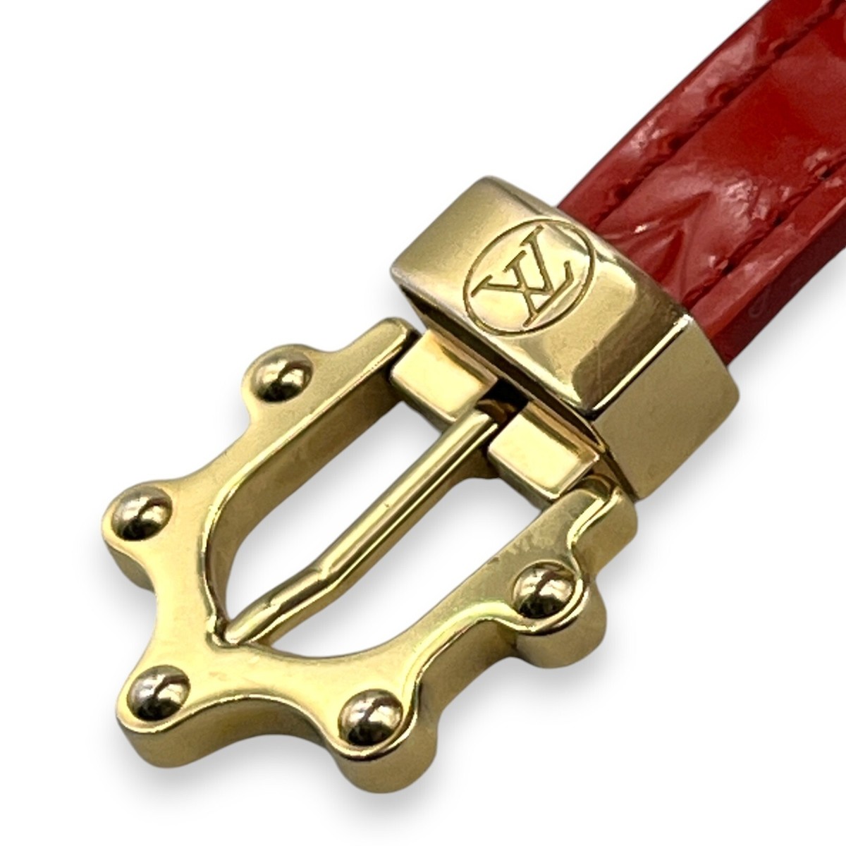 Louis Vuitton Monogram World Tour ブレスレット Louis Vuitton Monogram Vernis Triple Tour Bracelet Red | eBay