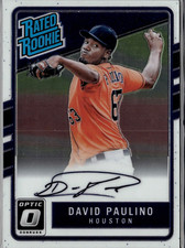 2017 Donruss Optic David Paulino Auto Rated Rookie RC Astros
