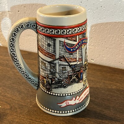 Miller High Life Beer Stein 1987 American Achievements Ford Model T Vintage