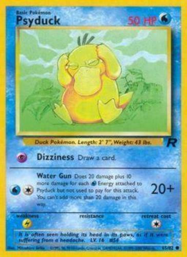 Psyduck 65/82 Team Rocket Common Light Play LP Pokemon DNA GAMES - Picture 1 of 1