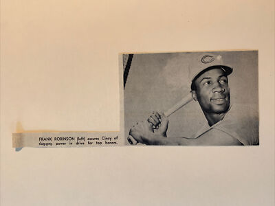 ロビンソンさま 専用ページ Frank Robinson Cincinnati Reds 1963 S&S Baseball Pictorial 8X3