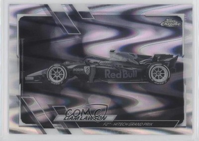 2021 Chrome Formula 1 F2 Cars Black & White RayWave Refractor Liam Lawson ux8