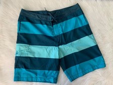 Old Navy Blue Striped Board Shorts Size XXL