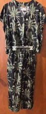 PARADISE FOUND WOMEN'S MATCHING BLOUSE & PANTS SIZE MED. MADE IN HAWAII
