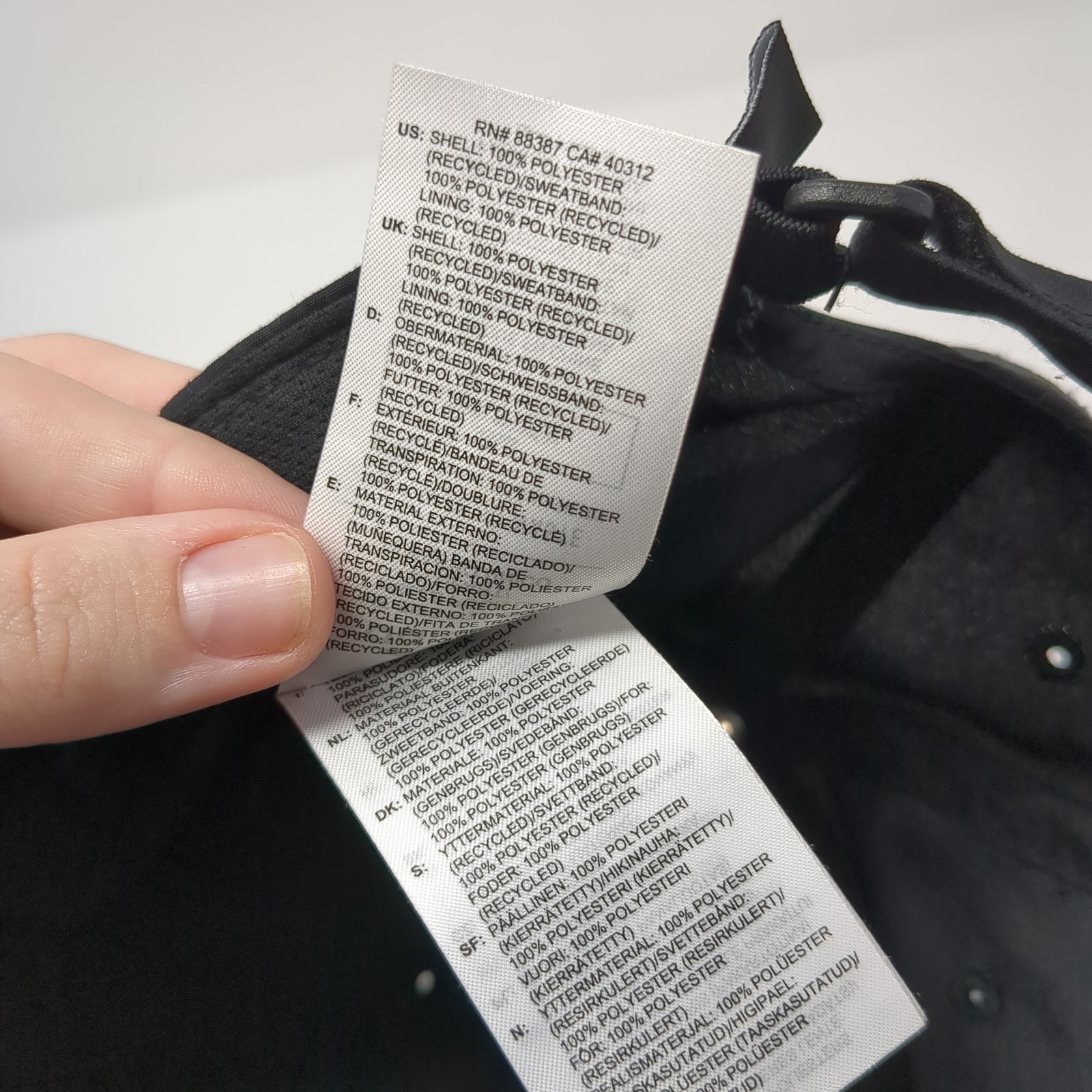 Grumpy Strapback Baseball Hat Solid Black One Siz… - image 11