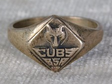 Vintage Cub Scout Signet Ring Sterling Boy Scouts of America BSA Cubs Size 9 5g