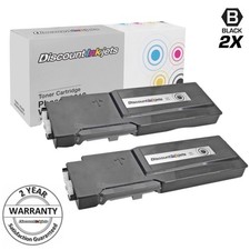 2PK BLACK Toner for Xerox Phaser 6600n High Capacity Cartridge WorkCentre 6605dn