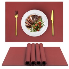 Silicone Placemats, Placemats for Dining Table, Kids Placemats Set of 4, Non-...