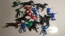 Vintage lot of Plastic Cowboys and Indians Figures