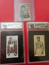 Joe Louis Boxing Card Lot Of 3, Includes 1935 RC, 1938 Churchman, 1938 Cartlidge
