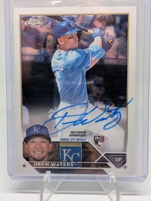 2023 Topps Chrome #RA-DW Drew Waters Rookie Autographs