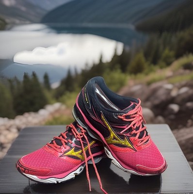 Mizuno Wave Creation 14 Womens Running Shoes Pink Black Size 10 VGUC
