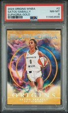 2024 Panini Origins WNBA Euphoria #2 Satou Sabally Euphoria-Gold #2/10 PSA 8