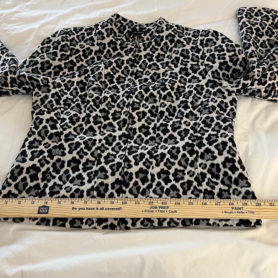 Tailored Leopard Jacket Structured Princess Seams… - image 8