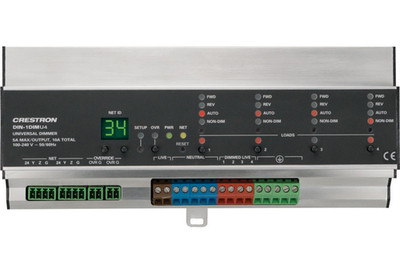 Crestron DIN-1DIMU4   New, Open-Box (4 Channel Universal Dimmer, DIN Rail Mount)