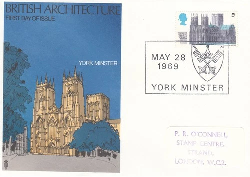 Cathedrals GB Trident FDC York Minster 1969 (143975)