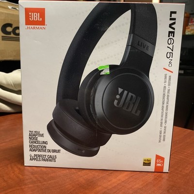 JBL by Harman Live 675NC Wireless True Adaptive Noise Cancelling Headphones- NOB