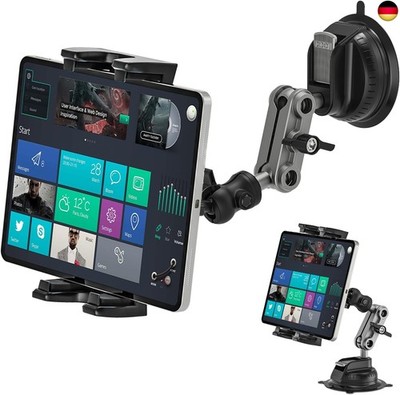 Tablet Halterung Auto, Ipad Halterung Auto, 360° Drehbare, Stabil und Waschbar 