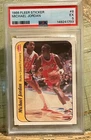 1986 Michael Jordan Fleer Sticker #8 Card PSA EX 5 Rookie RC