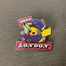 Pokemon London 2022 Pikachu Official World Championship 1.5 Inch Enamel Pin