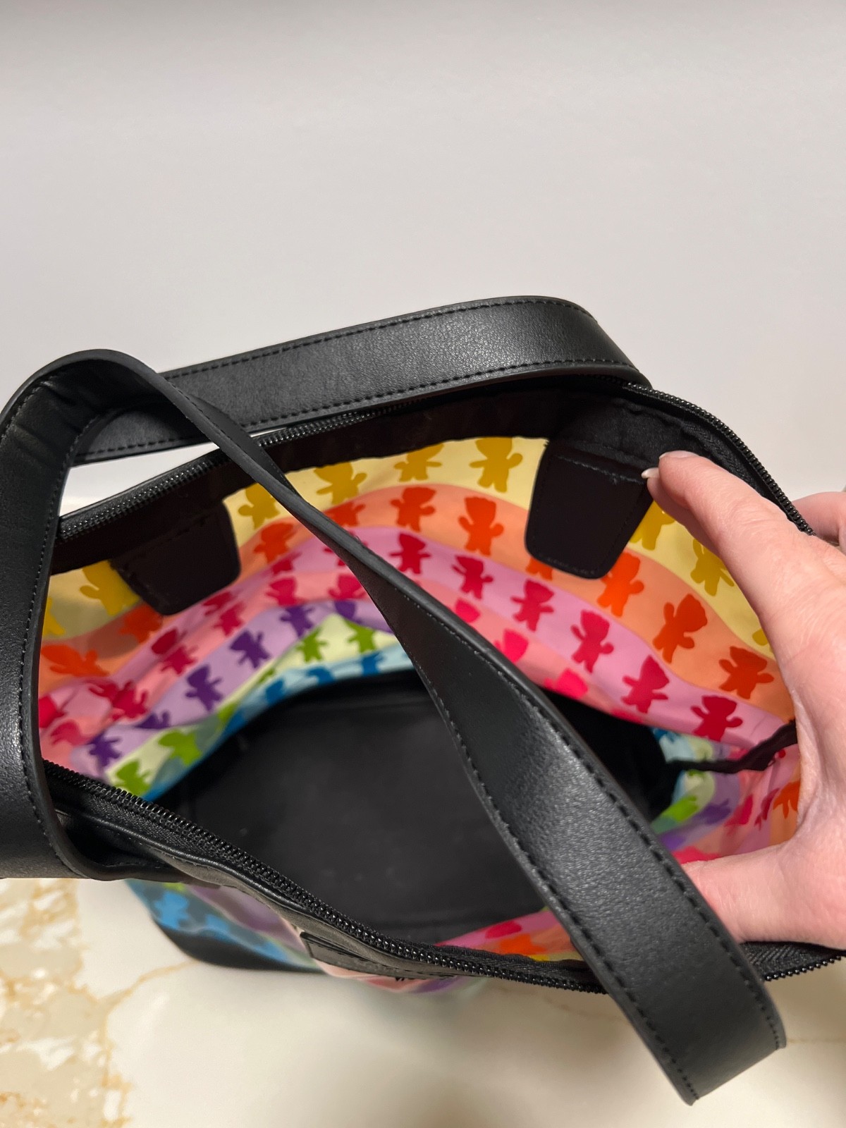 loungefly clear rainbow designed sour patch bag! … - image 4