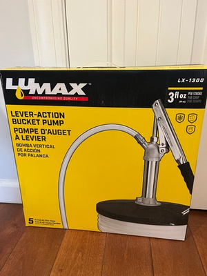 #ad LUMAX LX 1300 Bucket Lever Pump for 5 Gal Pail Dispenses All Lubricants Easy $59.99