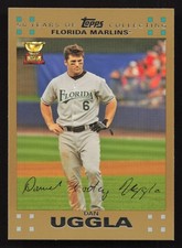 2007 Topps #65 Dan Uggla GOLD /2007 Rookie Cup Card Florida Marlins. rookie card picture