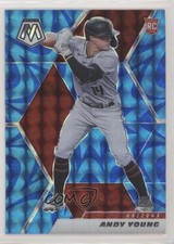 2021 Panini Mosaic Rookie Reactive Blue Mosaic Prizm Andy Young #210 2l4
